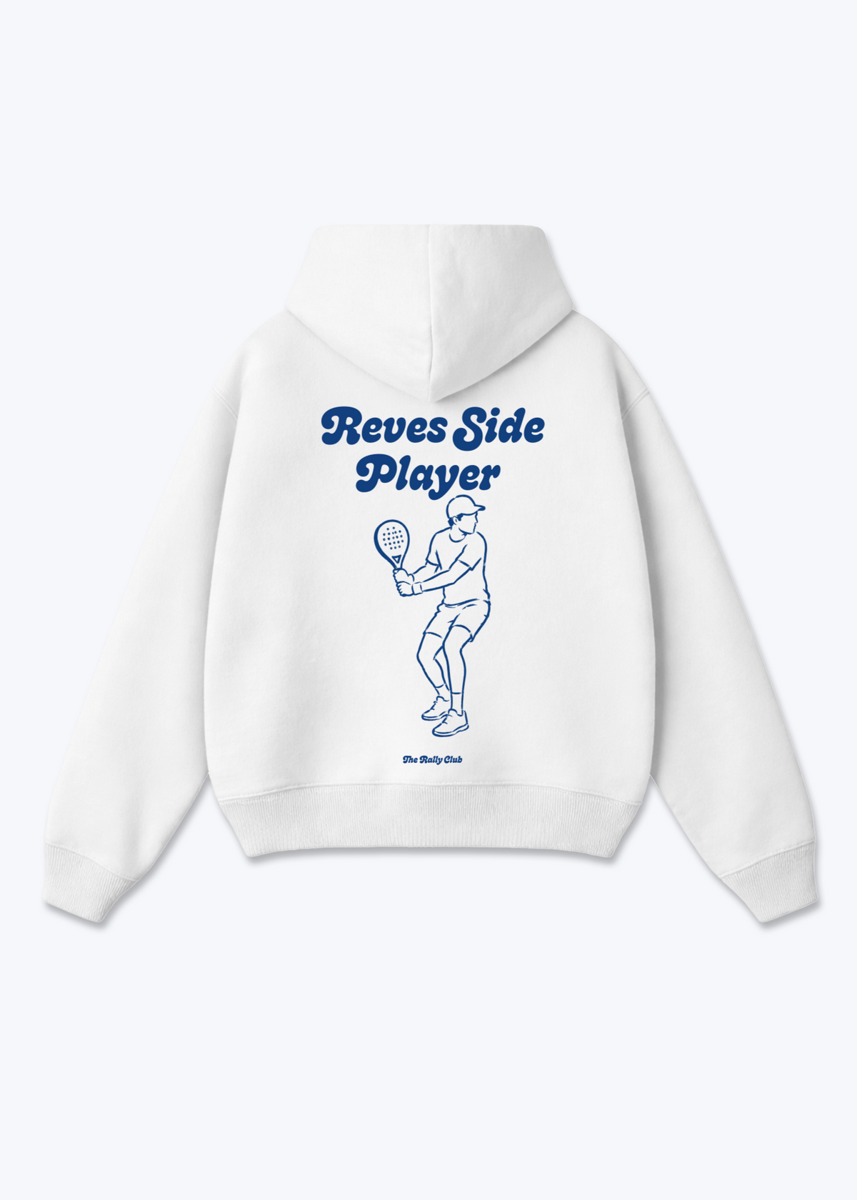 Reves Side Player Oversized Hoodie - White Back (Designed)