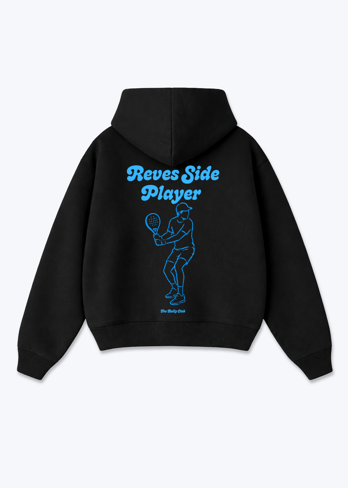 Reves Side Player Oversized Hoodie - Black Back (Designed)