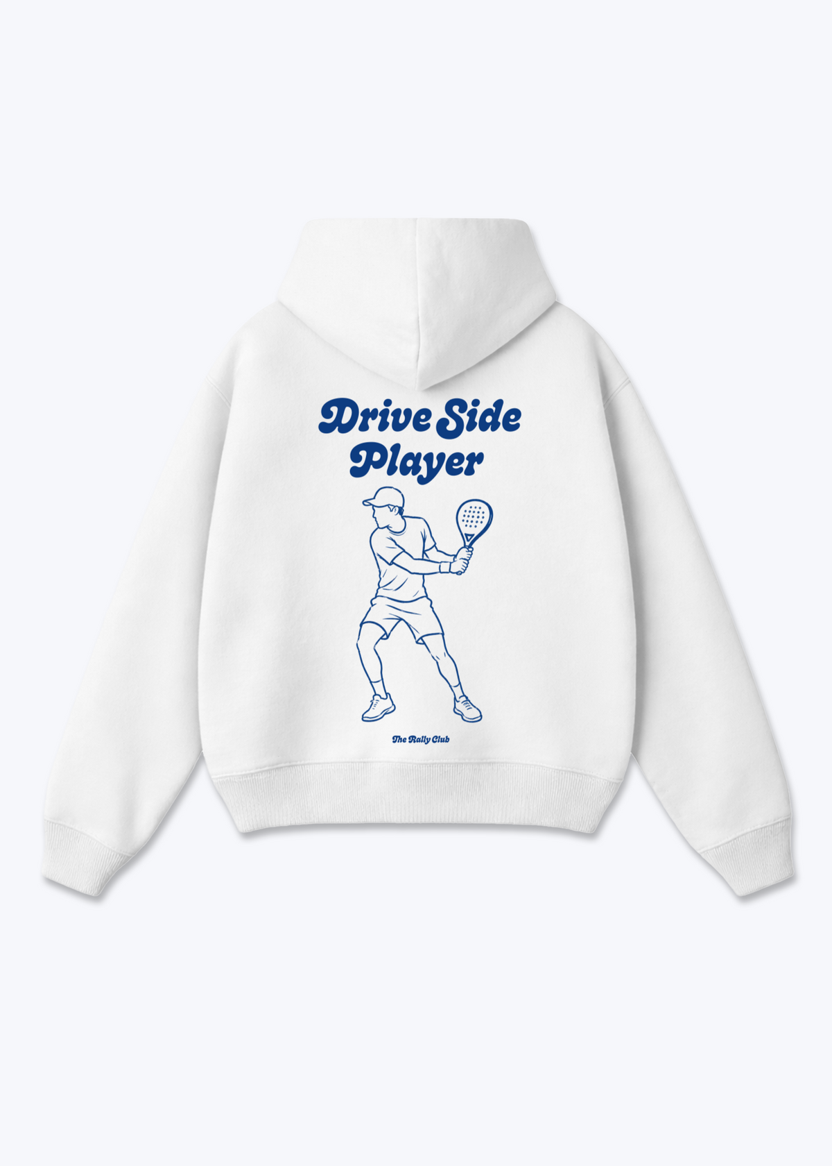 Drive Side Player Oversized Hoodie - White Back (Designed)