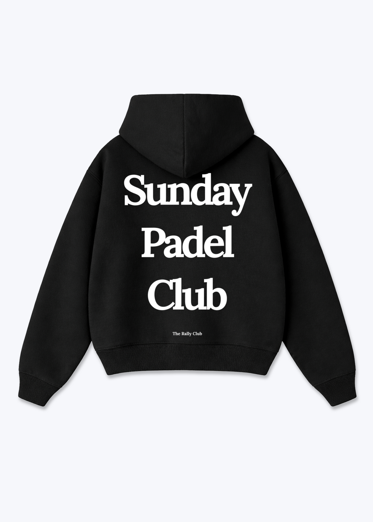 Sunday Padel club Oversized Hoodie - Black Back (Designed)