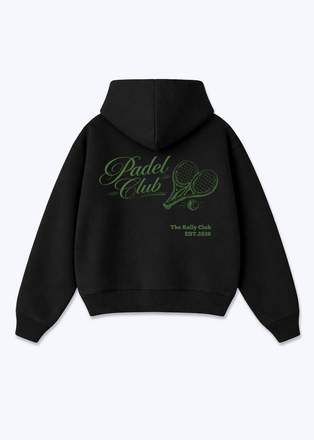 Padel Club Oversized Hoodie - Black Back (Designed)