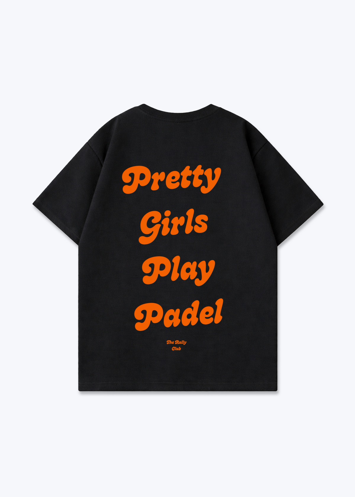 Pretty Girls Orange Oversized Shirt - Black Back (Designed)