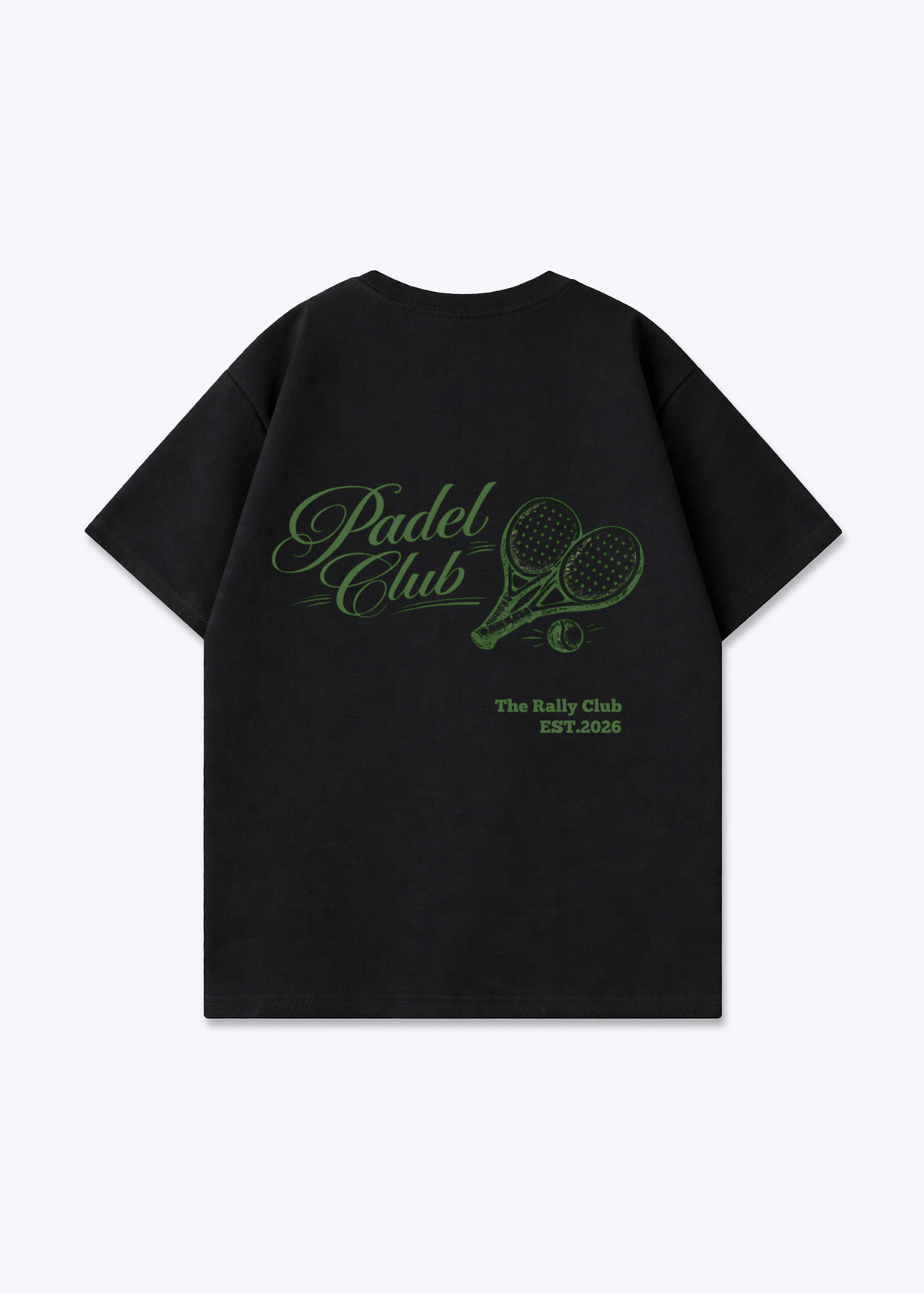 Padel Club Oversized Shirt - Black Back (Designed)