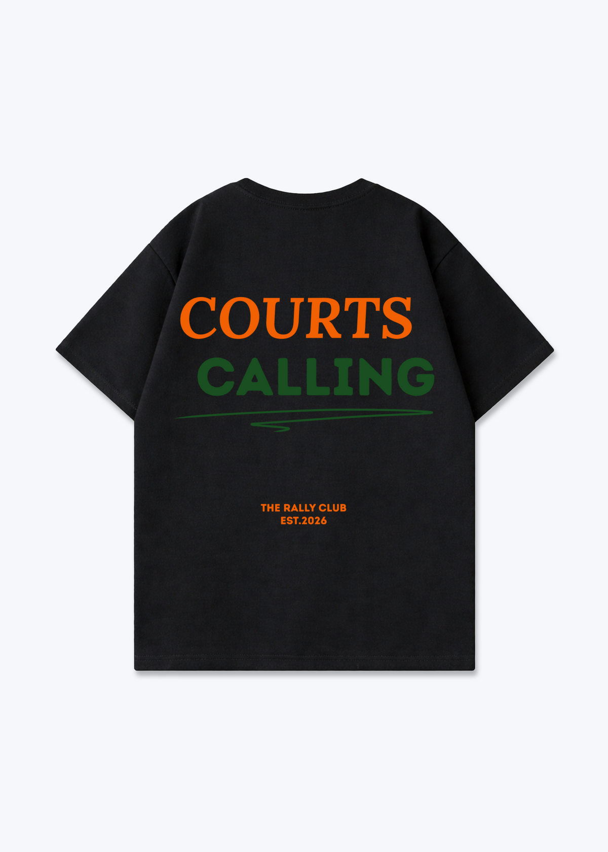 Courts Calling Oversized Shirt - Black Back (Designed)