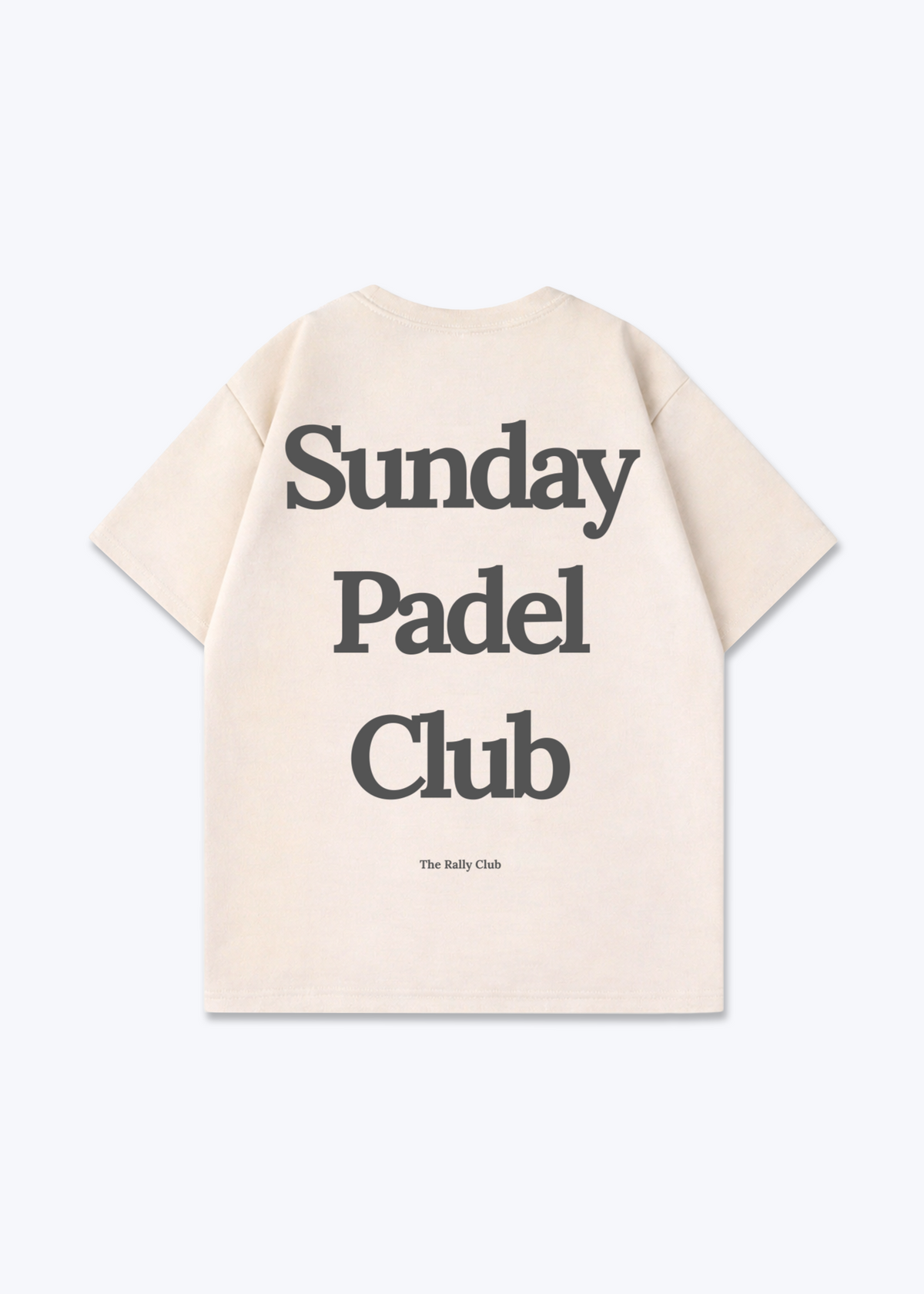 Sunday Padel club Oversized Shirt - Beige Back (Designed)