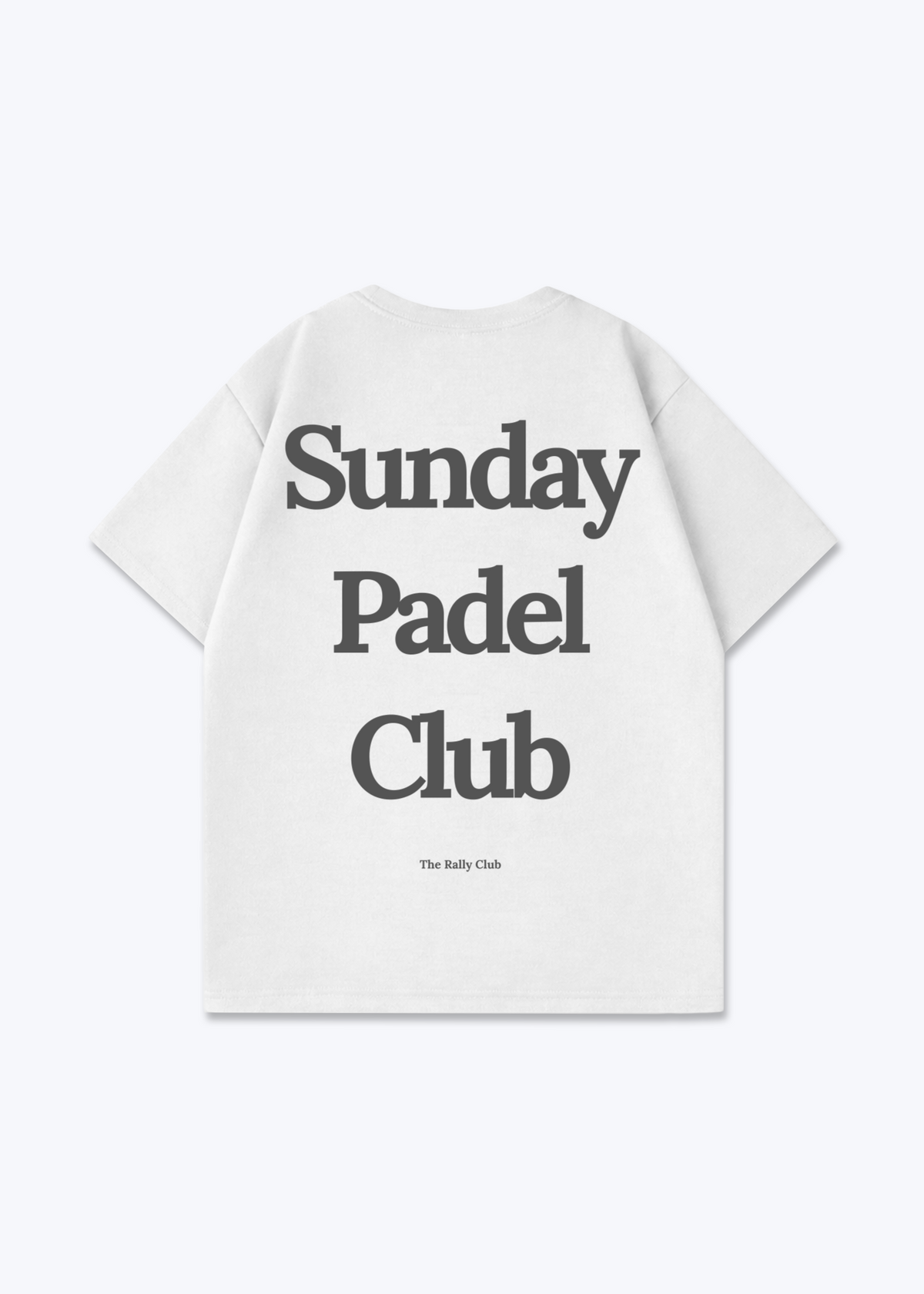 Sunday Padel club Oversized Shirt - White Back (Designed)