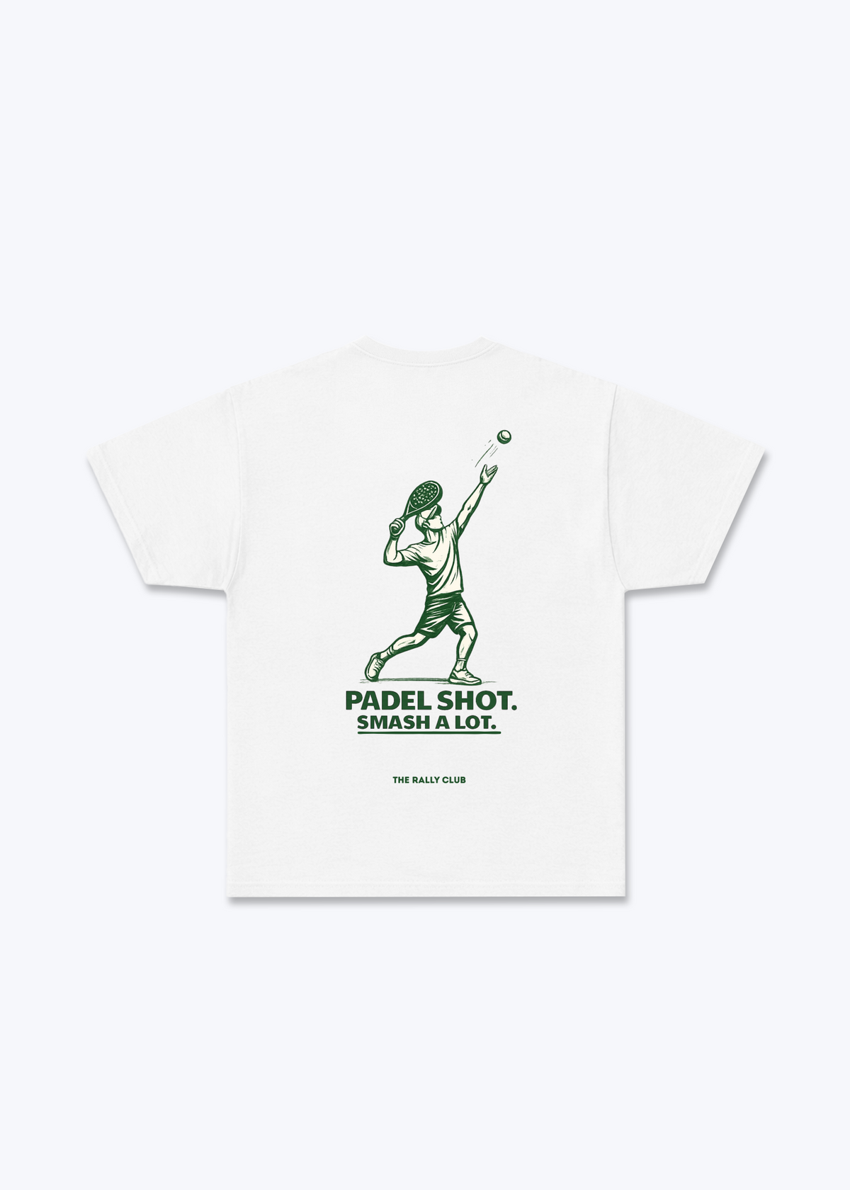 Padel Shot Regular Shirt - White Back (Designed)