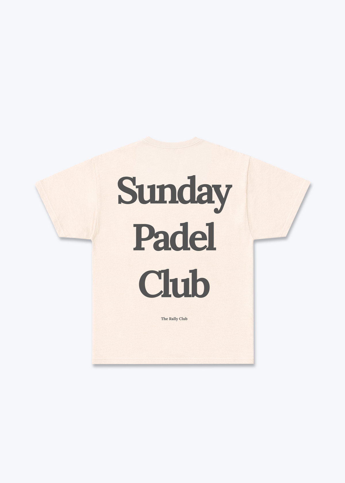 Sunday Padel club Regular Shirt - Beige Back (Designed)