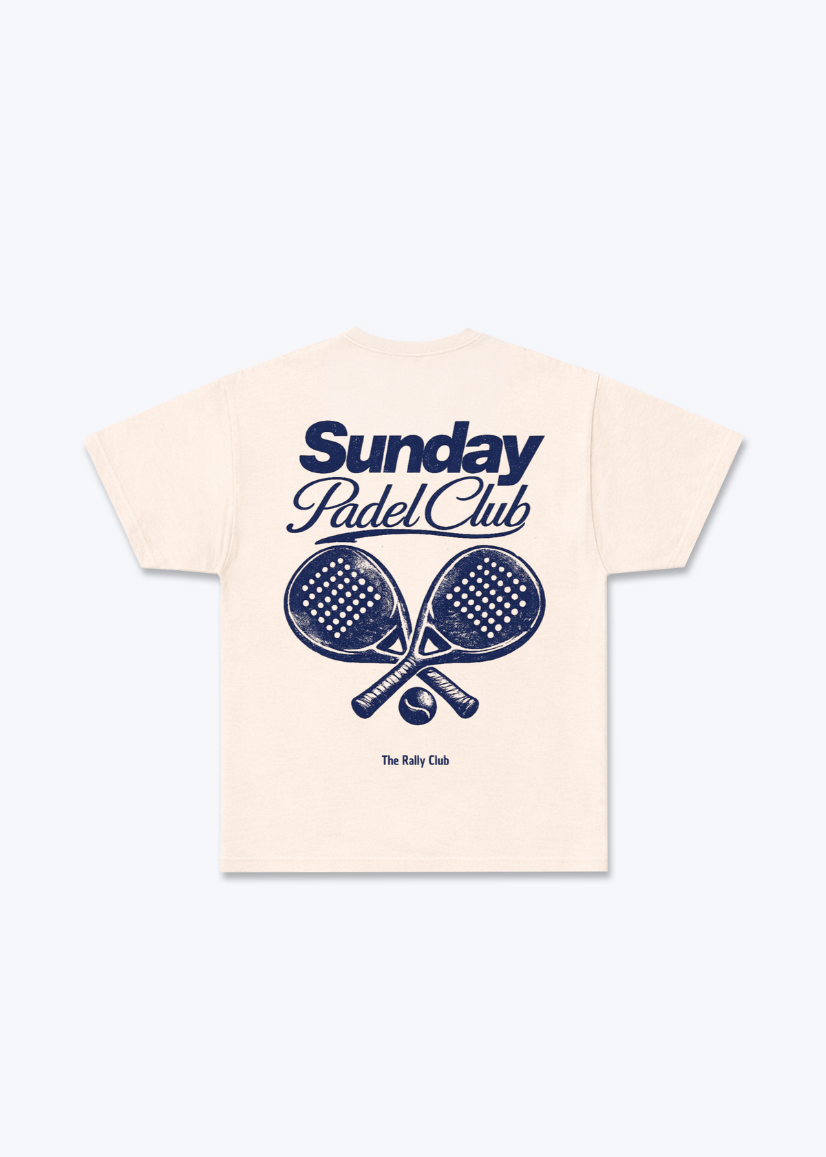 Sunday Padel Club Regular Shirt - Beige Back (Designed)