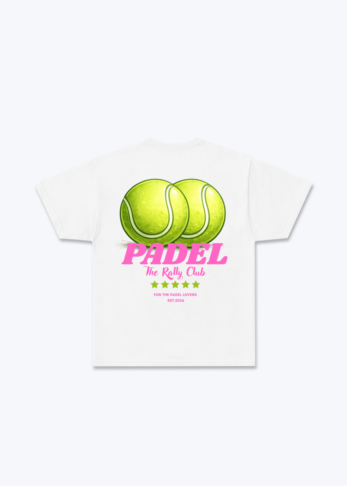Padel Regular Shirt - White Back (Designed)