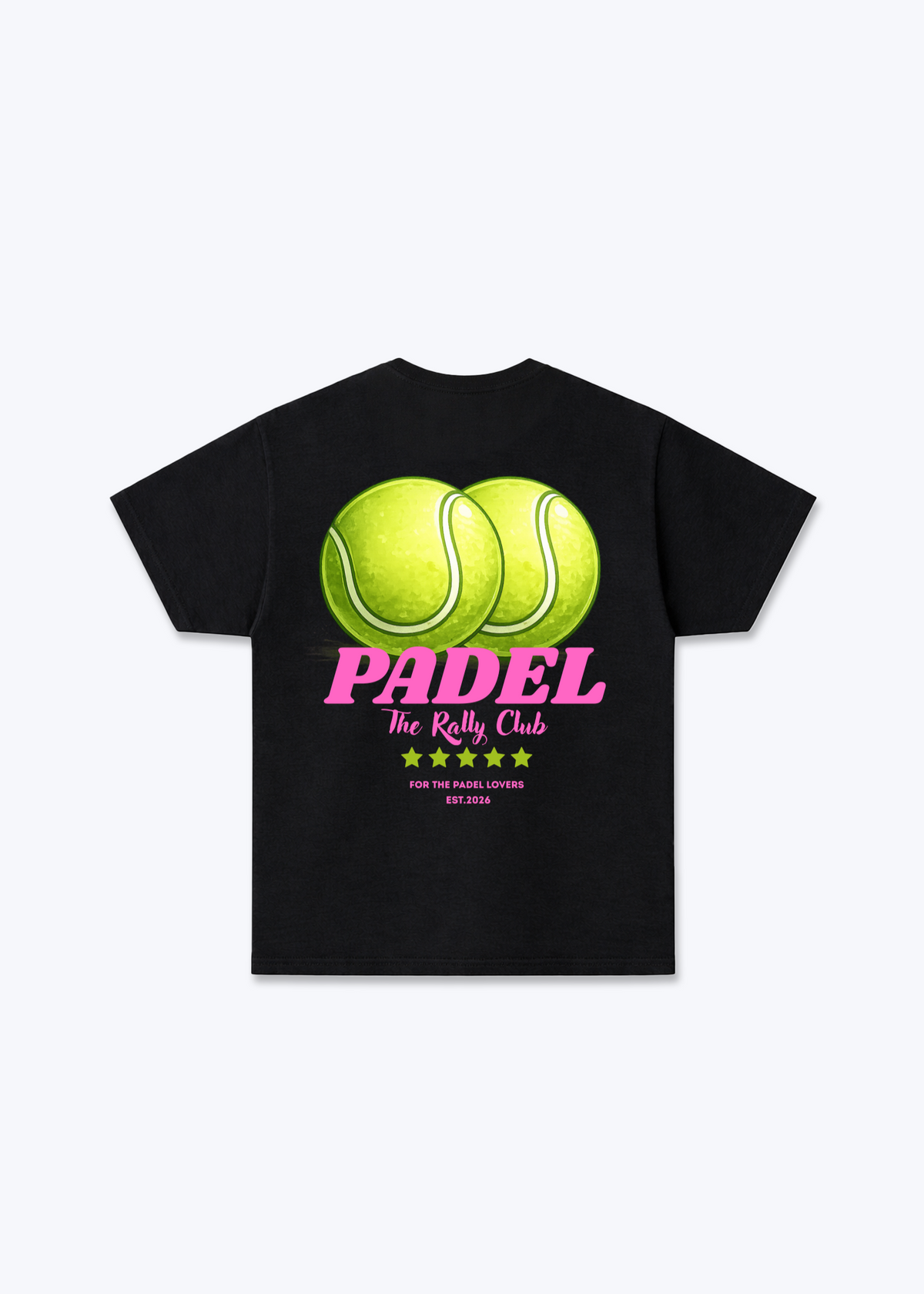 Padel Regular Shirt - Black Back (Designed)