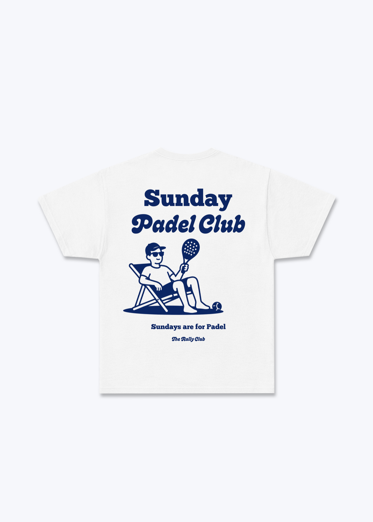 Sundays are for Padel Regular Shirt - White Back (Designed)