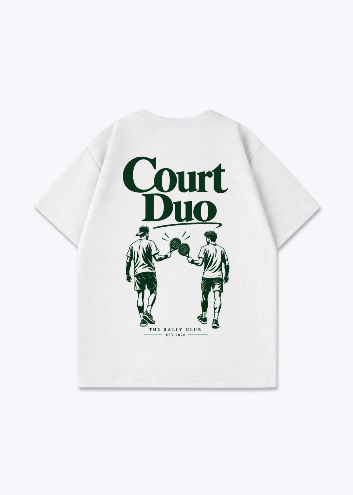 Court Duo Oversized Shirt - White Back (Designed)