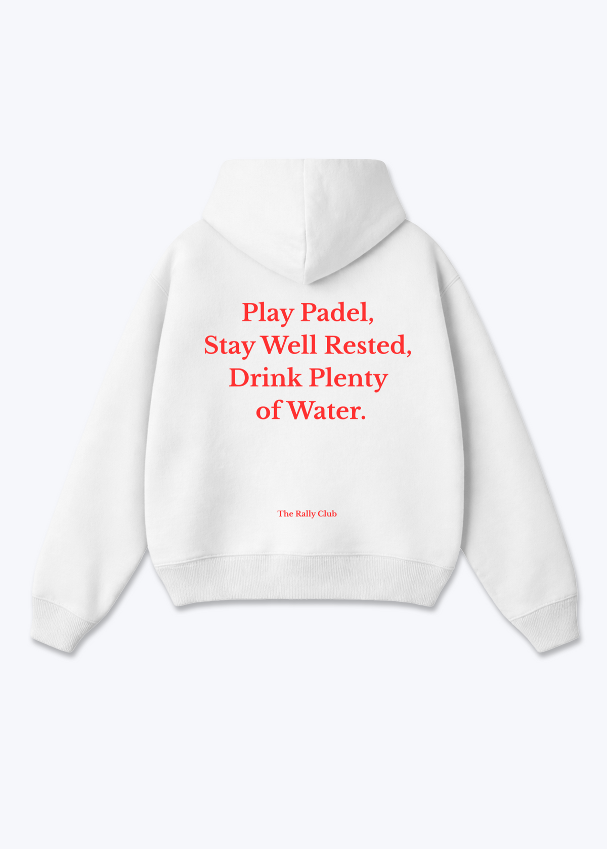 Play Padel Oversized Hoodie - White Back (Designed)