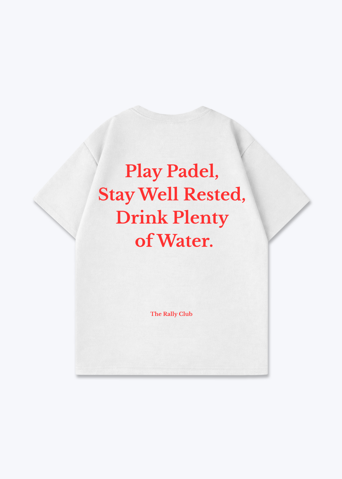 Play Padel Oversized Shirt - White Back (Designed)