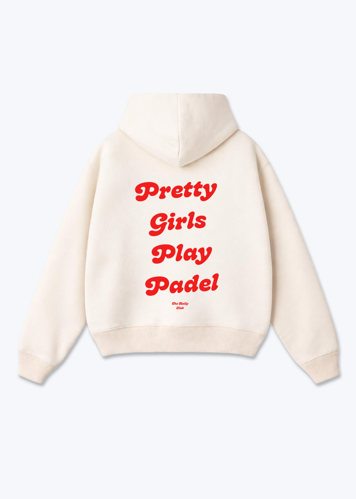 Pretty Girls Rot Oversized Hoodie - Beige Back (Designed)